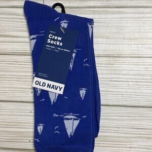 Old Navy Men's Sailboat Design Crew Socks  New With Tag